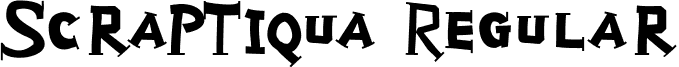 ScrapTiqua Regular font - ScrapTiqua.ttf