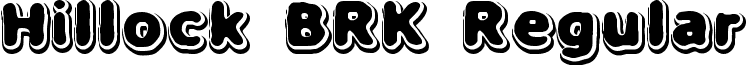 Hillock BRK Regular font - hillock.ttf