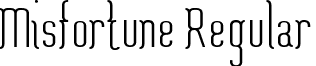 Misfortune Regular font - Misfortune.ttf