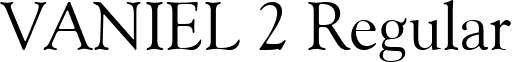 VANIEL 2 Regular font - VANIEL 2.ttf