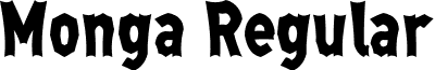 Monga Regular font - Monga-Regular.ttf