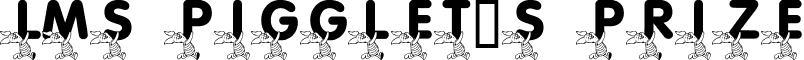 LMS Pigglet's Prize font - LMS Pigglet's Prize.ttf