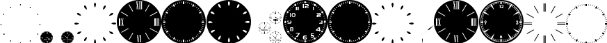 GA Clock Dial Round font - GA_Clock_Dial_Round.ttf