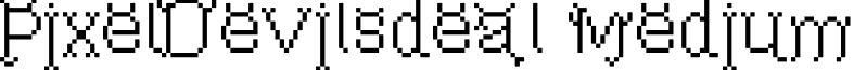 PixelDevilsdeal Medium font - PixelDevilsdeal.ttf