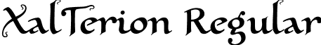 XalTerion Regular font - xaltrn2U.ttf