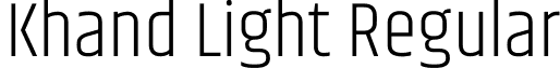 Khand Light Regular font - Khand-Light.ttf