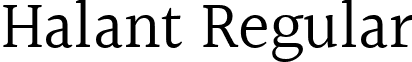 Halant Regular font - Halant-Regular.ttf