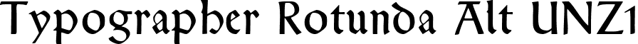 Typographer Rotunda Alt UNZ1 font - TypographerRotundaAltUNZ1.ttf