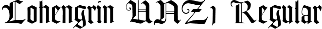 Lohengrin UNZ1 Regular font - LohengrinUNZ1.ttf