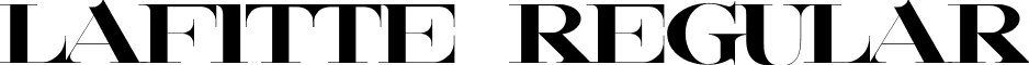 Lafitte Regular font - Lafitte.ttf