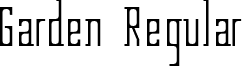 Garden Regular font - Garden.ttf