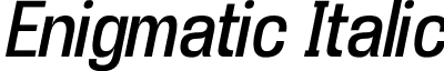 Enigmatic Italic font - Enigma_2i.TTF