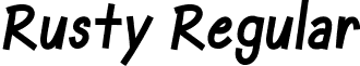Rusty Regular font - Rusty.ttf