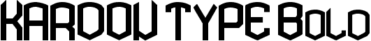 KARDON TYPE Bold font - kardonbold.ttf
