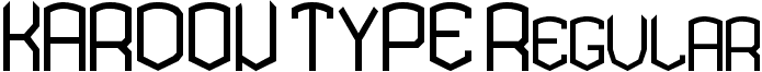 KARDON TYPE Regular font - kardontype.ttf