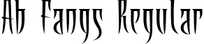 Ab Fangs Regular font - Ab_Fangs_by_redfonts.ttf