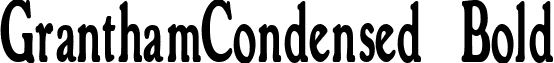 GranthamCondensed Bold font - GranthamCondensed_Bold.ttf