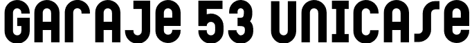 Garaje 53 Unicase font - Garaje_53_Uni_Black.otf