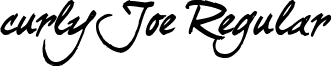 curlyJoe Regular font - dahot.CURJTRIAL.ttf