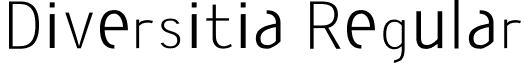 Diversitia Regular font - Diversitia.ttf