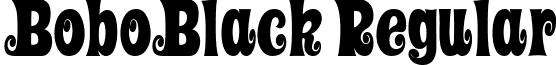 BoboBlack Regular font - BOBOBLACK.TTF