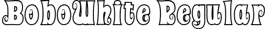 BoboWhite Regular font - BOBOWHITE.TTF