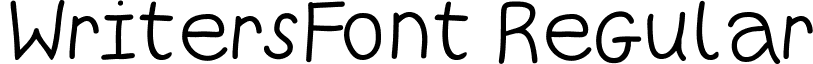 WritersFont Regular font - WritersFont.ttf