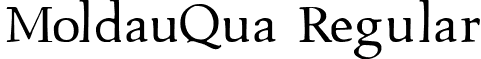 MoldauQua Regular font - MoldauQua.ttf