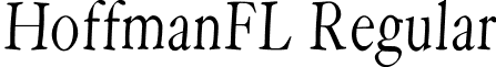 HoffmanFL Regular font - HoffmanFL.ttf