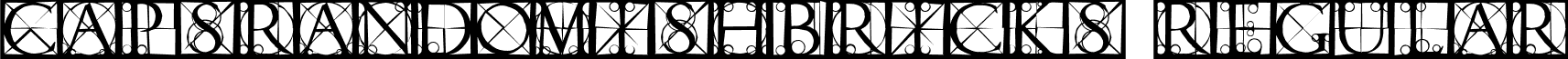 CapsRandomishBricks Regular font - CapsRandomishBricks.ttf