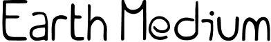 Earth Medium font - Earth_1.0.0.40.otf