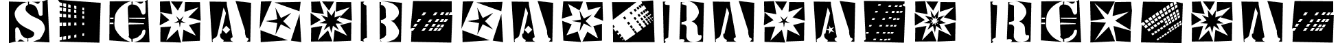 StencilBricksRandom Regular font - StencilBricksRandom.ttf