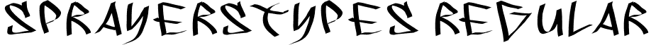 SprayersTypes Regular font - SprayersTypes.ttf