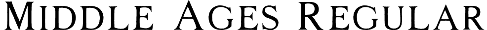 Middle Ages Regular font - MiddAges.ttf