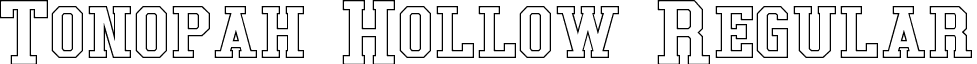 Tonopah Hollow Regular font - Tonopah Hollow.ttf