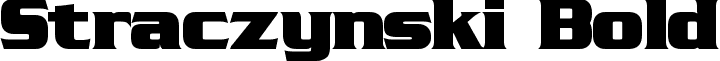 Straczynski Bold font - Straczynski Bold.ttf