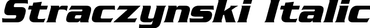 Straczynski Italic font - Straczynski Italic.ttf