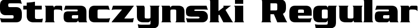 Straczynski Regular font - Straczynski.ttf