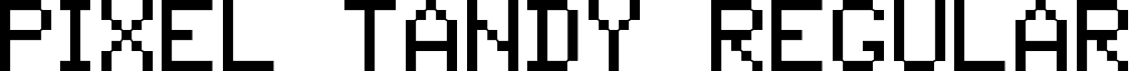 Pixel Tandy Regular font - Pixel_Tandy.otf