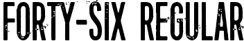 Forty-six Regular font - Forty-six.otf