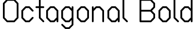 Octagonal Bold font - octab-017.ttf