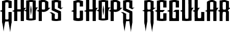 Chops chopS Regular font - ChopschopS.ttf