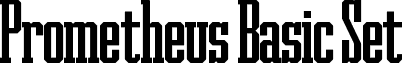 Prometheus Basic Set font - prometheus_basic_set.ttf