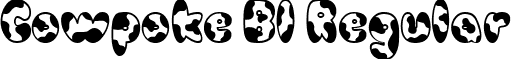 Cowpoke BI Regular font - COWPB___.TTF