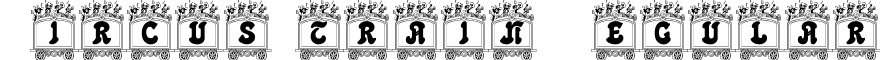 Circus train Regular font - circustrain.ttf