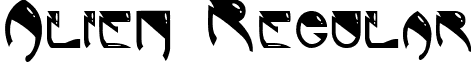 Alien Regular font - cw_alien.ttf