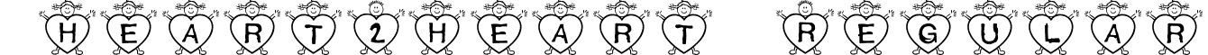 *heart2heart* Regular font - heart2heart.ttf