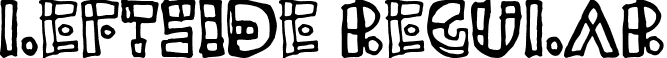 LeftSide Regular font - leftside.TTF