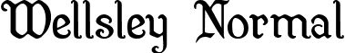 Wellsley Normal font - WELLSLEY.TTF