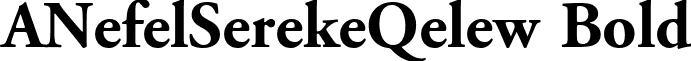 ANefelSerekeQelew Bold font - A_Nefel_Sereke_Qelew.ttf